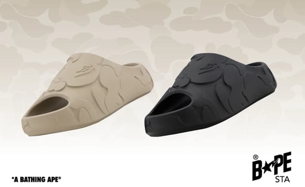BAPE Slides Khaki and Black