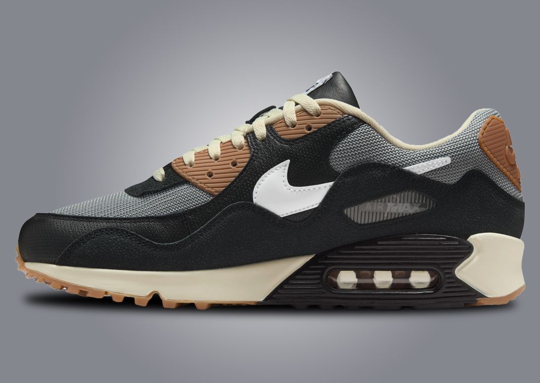 Patta x Nike Air Max 90 Waves Black Particle Grey Lateral