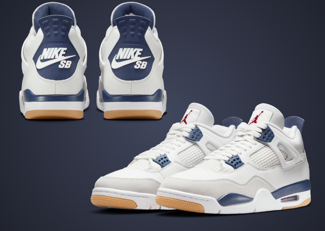 Where to Buy the Nike SB x Air Jordan 4 Summit White Navy