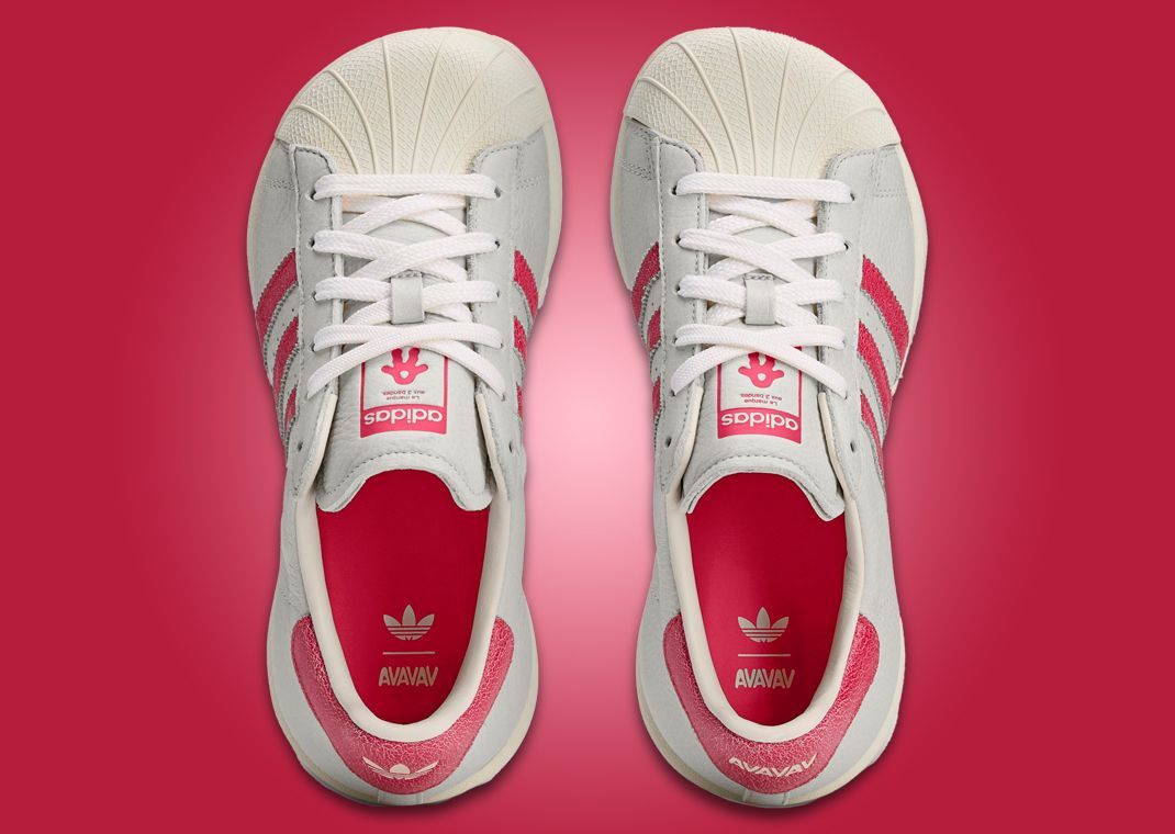 AVAVAV x adidas Modified Superstar Crystal White Red (W) Top