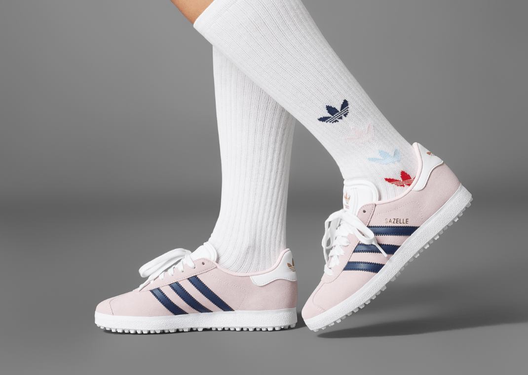 adidas Gazelle Spikeless Golf Shoe Clear Pink (W)