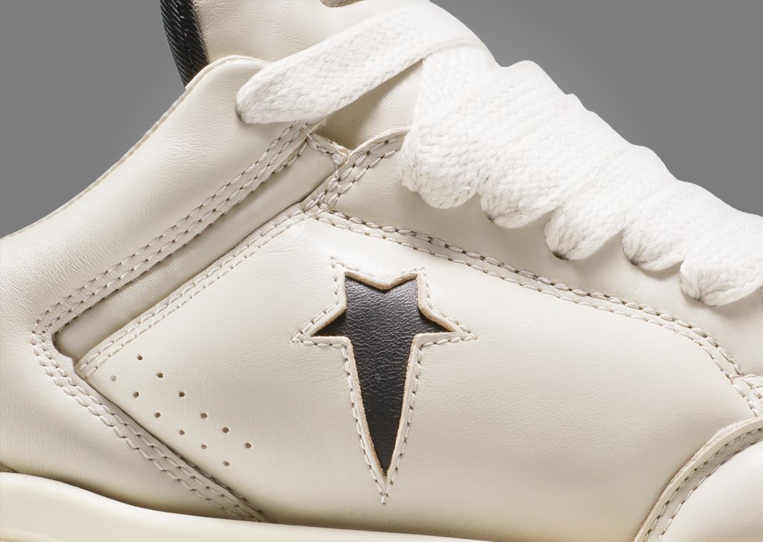 Rick Owens x Converse DRKSHDW TURBOWPN Ox Oyster Midfoot Panel