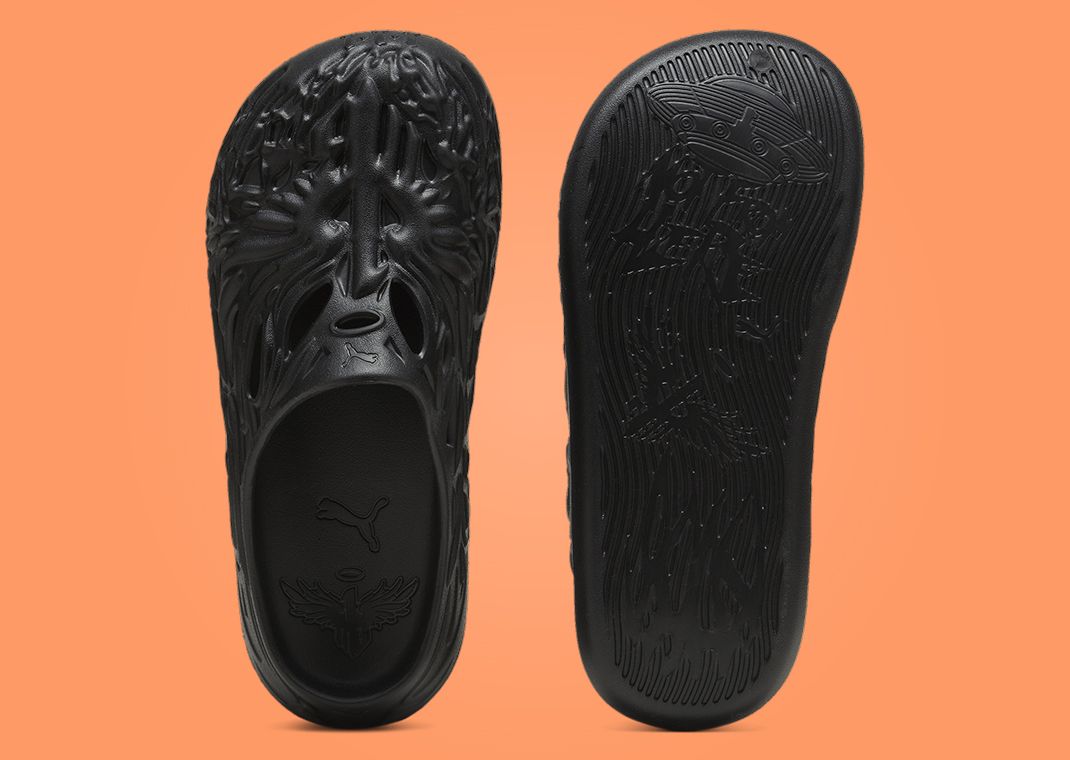 Puma MB.04 Slides Black Top and Outsole
