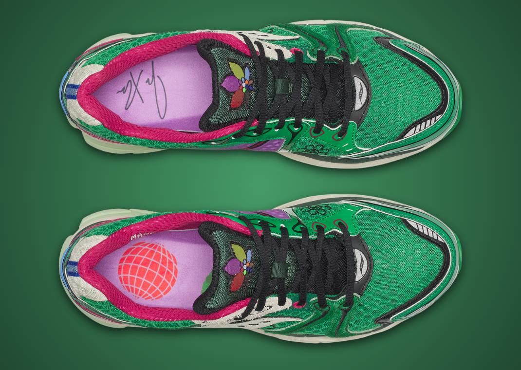 Jae Tips x Saucony ProGrid Triumph 4 Flowers Grow Uptown Sugar Maple Top