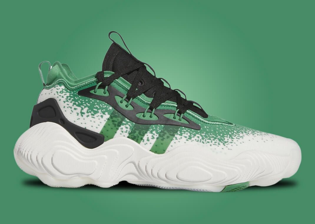 adidas Trae Young 3 Off White Preloved Green Lateral