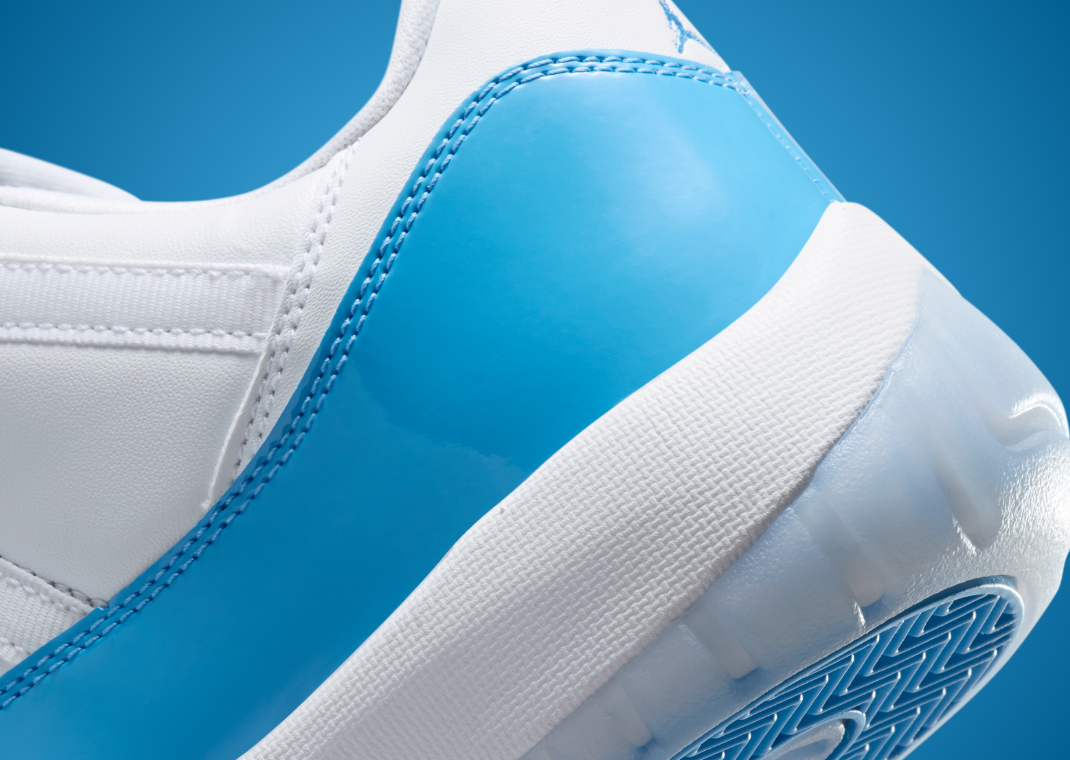Air Jordan 11 Retro Low White University Blue - Heel Detail