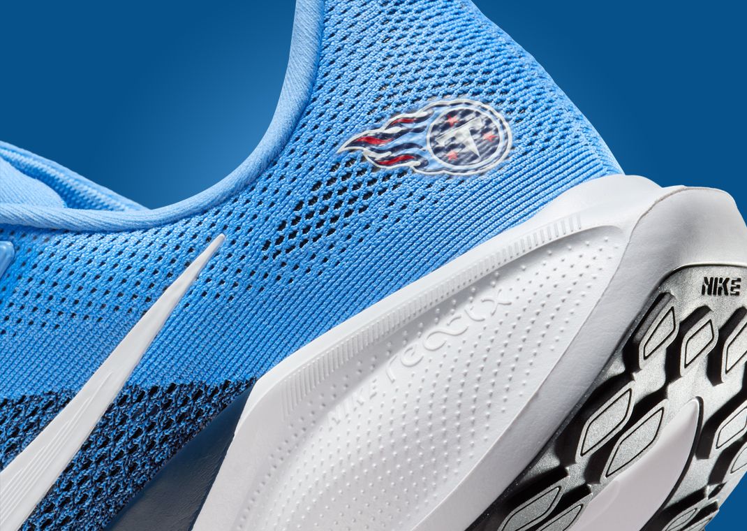 NFL x Nike Pegasus 41 Tennessee Titans Heel Detail