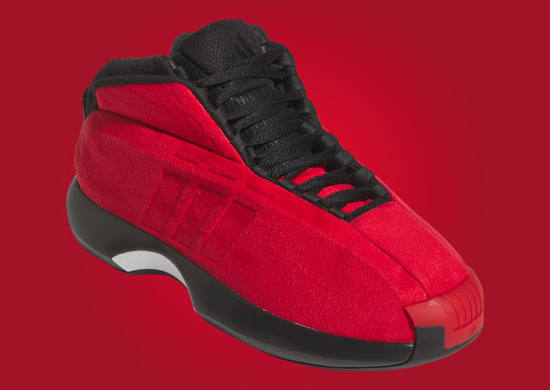 adidas Crazy 1 Red Suede Angle