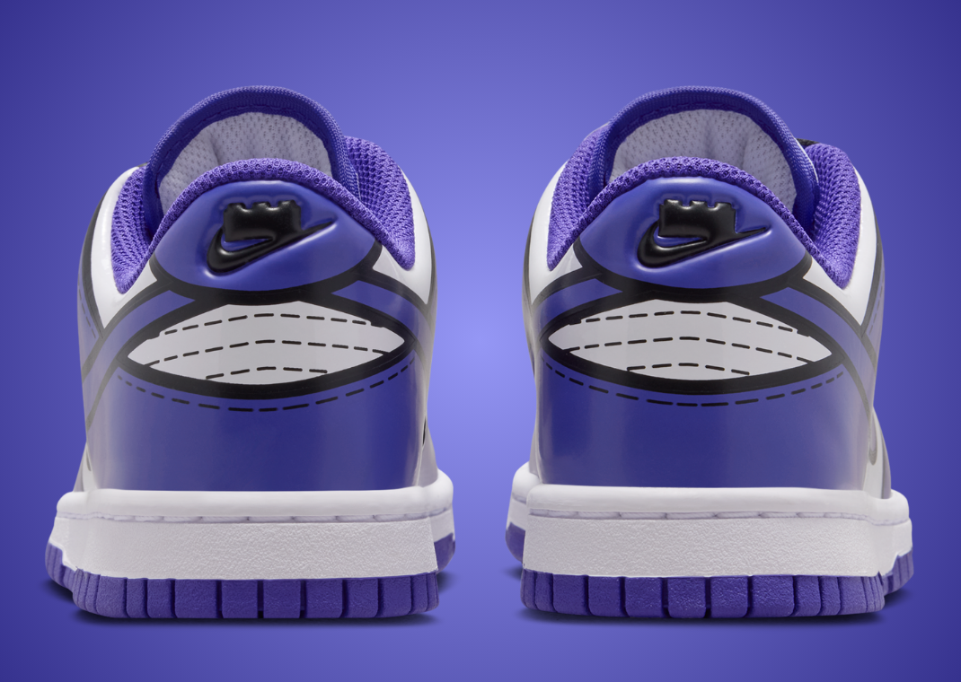 LEGO x Nike Dunk Low White Bright Concord (GS) - Back