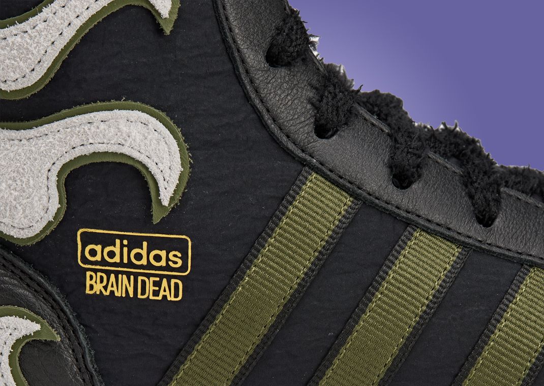 Brain Dead x adidas Japan Hi Core Black Detail