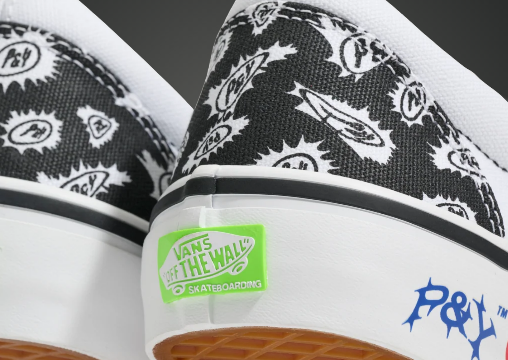 Punkandyo x Vans Classic Slip-On Black - Detail