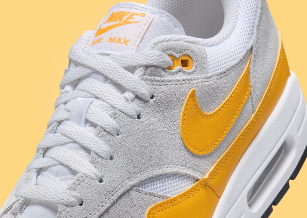 Nike Air Max 1 White University Gold Tongue