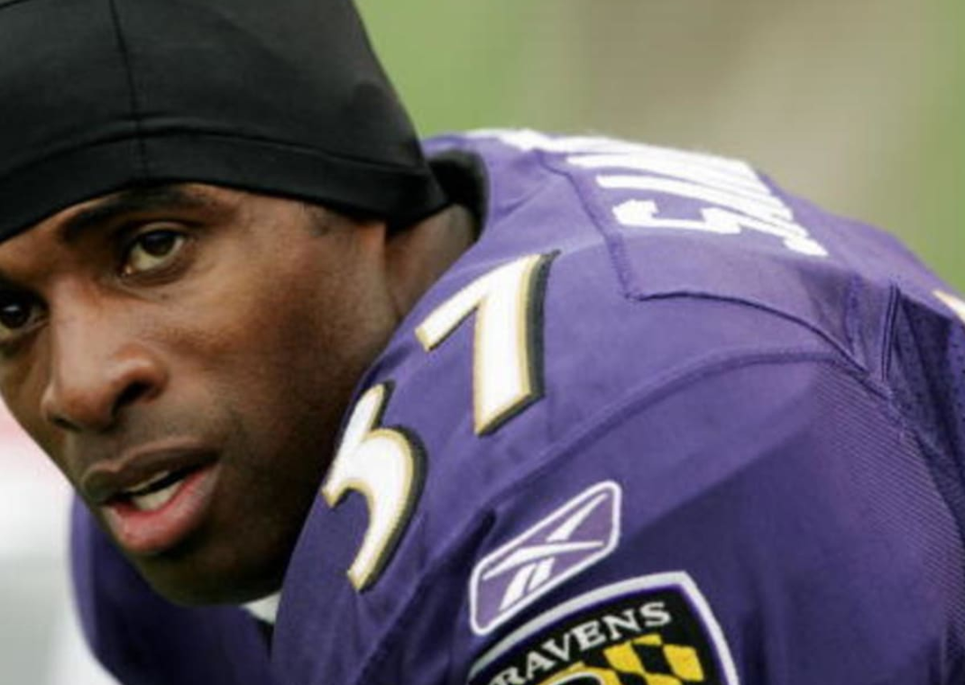 Deion Sanders Playing For the Baltimore Ravens Circa 2004