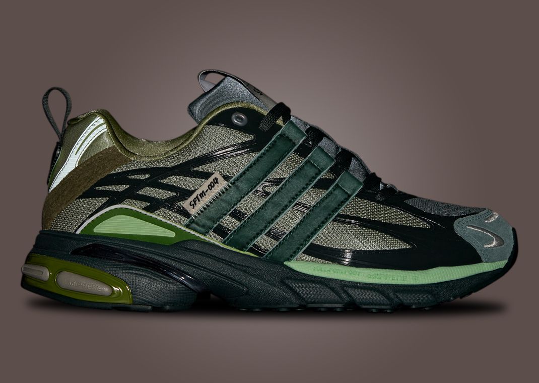 SFTM x adidas Adistar Cushion Shadow Green Lateral 3M