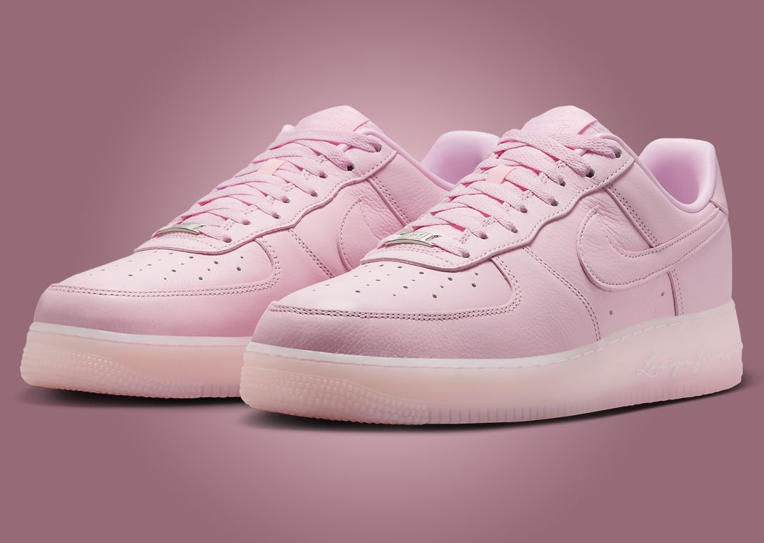 【Nike x Drake Nocta】Air Force 1 ロゴ Low スニーカー ピンク The Drake x Nike Air Force 1 Low Certified Lover Boy Pink