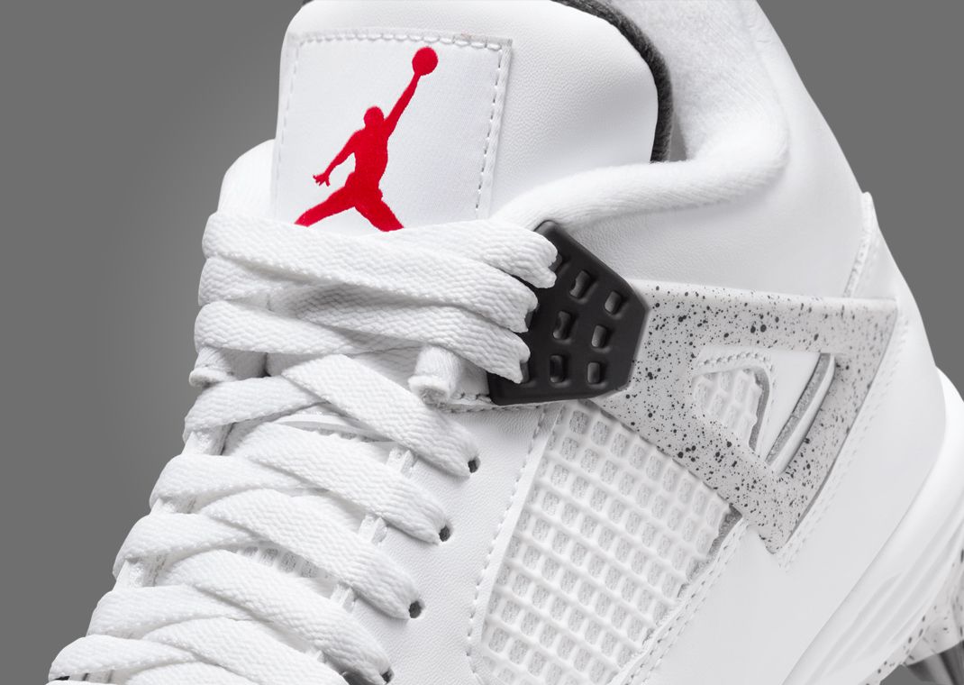 Air Jordan 4 Retro MCS White Cement Tongue