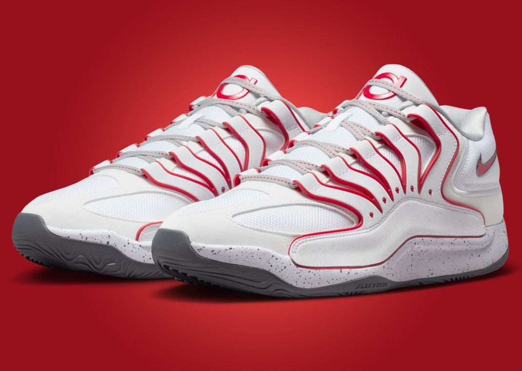Nike KD 18 White University Red