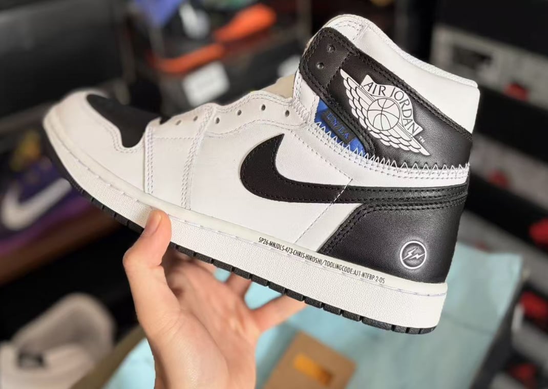 fragment design x Union LA x Air Jordan 1 High White Black