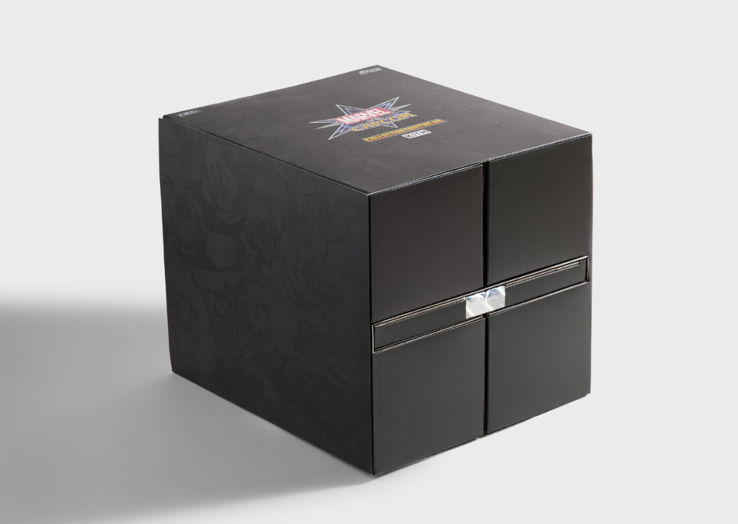 Kith x Marvel vs. Capcom x Asics Gel-Nimbus 10.1 Iron Man vs. Mega Man Packaging