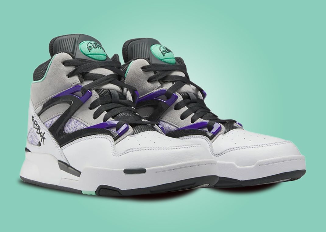 Reebok Pump Omni Zone 2 Grey Purple Mint