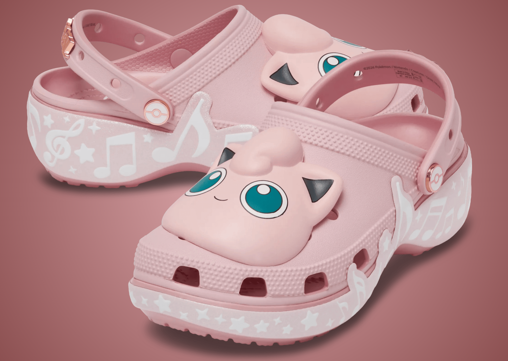 Pokémon x Crocs Platform Clog Jigglypuff Angle