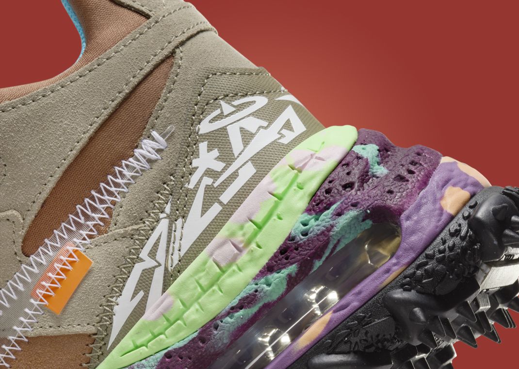 Off-White x Nike Air Terra Forma Archaeo Brown Heel Detail
