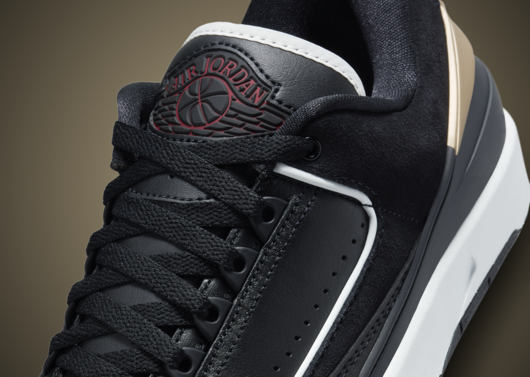 jordan te 2 low black gold