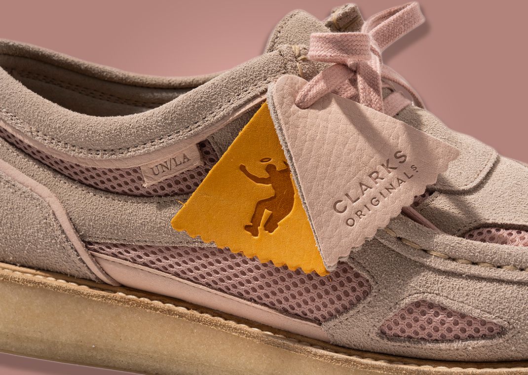 Union LA x Clarks Originals Wallabee Crazy Visions Cameo Rose Hangtag