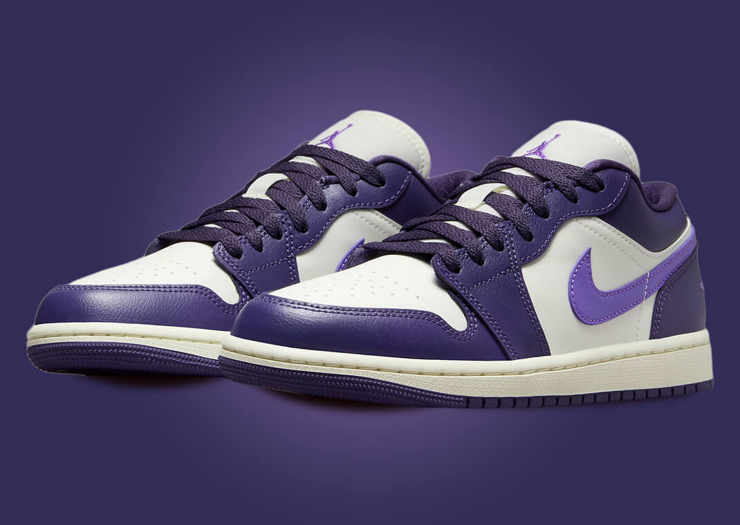 Air jordan 1 purple low on sale