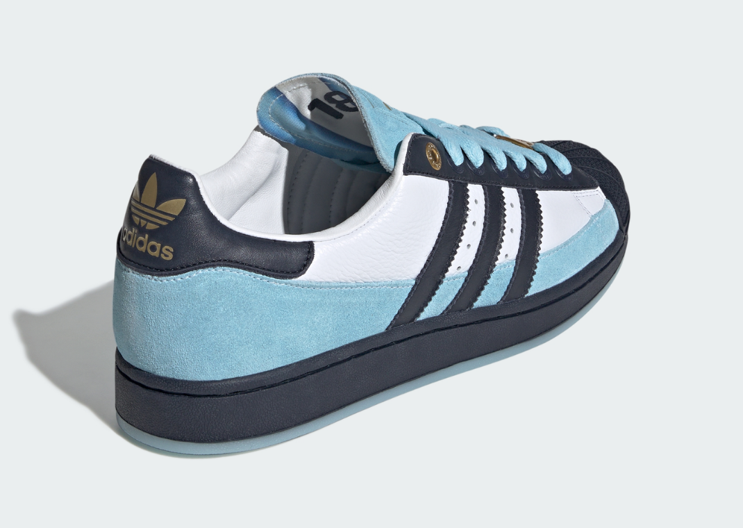Argentina x adidas Superstar - Back Angle