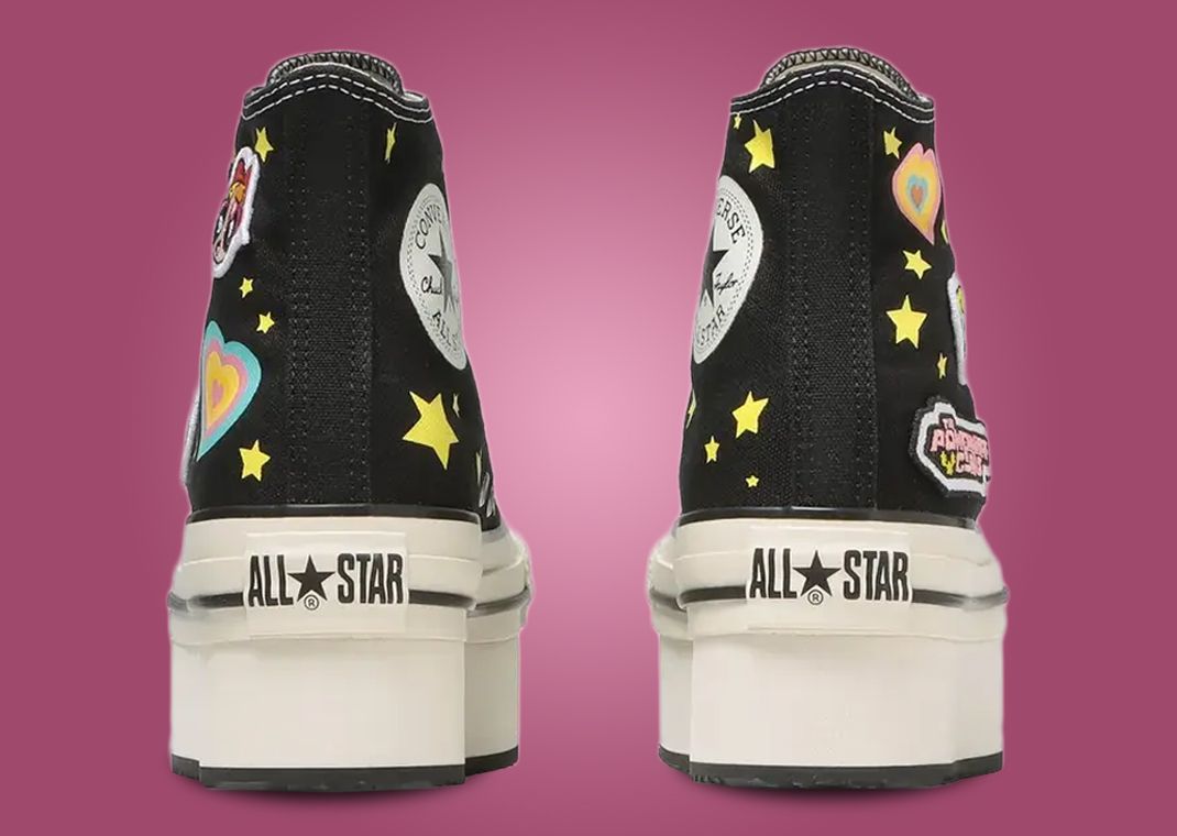 The Powerpuff Girls x Converse All-Star Chunkykine Hi Black (GS) Heel