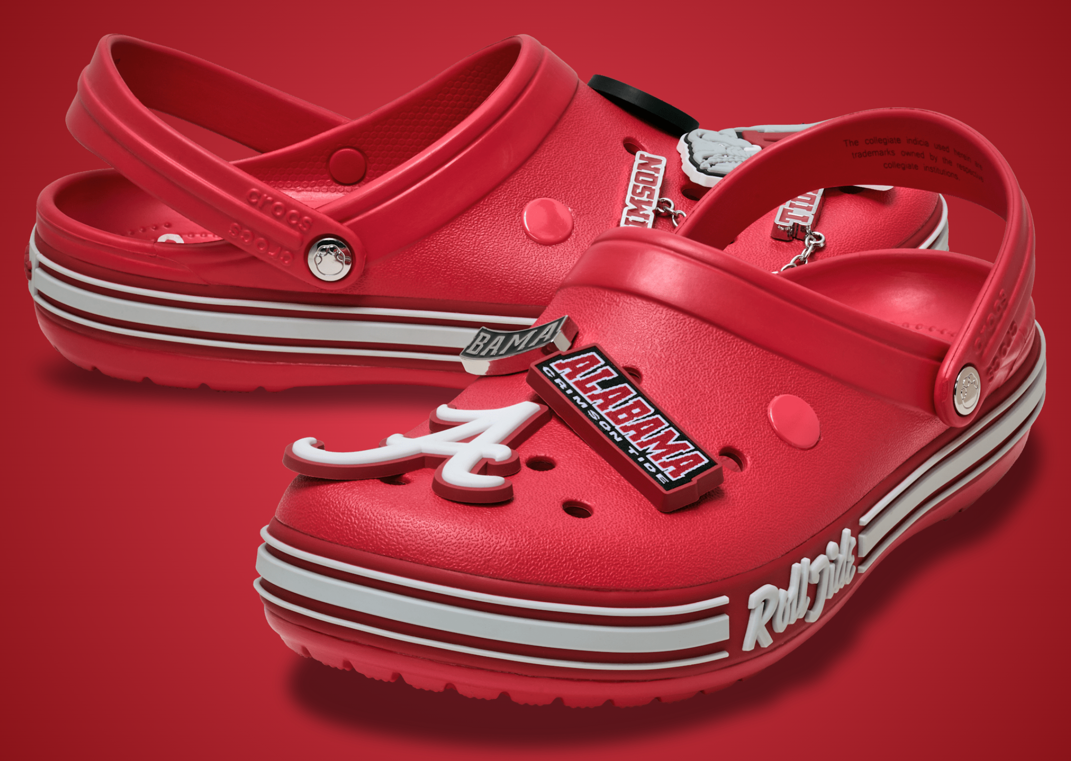NCAA X Crocs Classic CrocBand Alabama - Angle