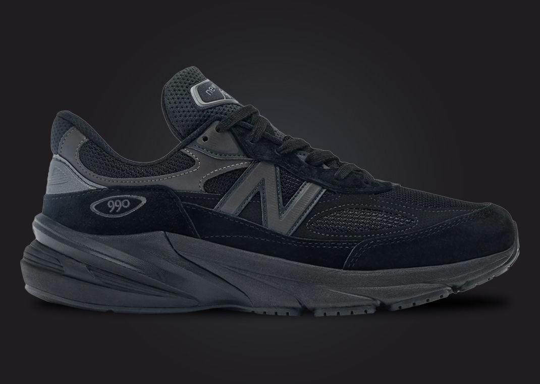 The New Balance 990v6 Made in USA Triple Black Releases Spring 2024