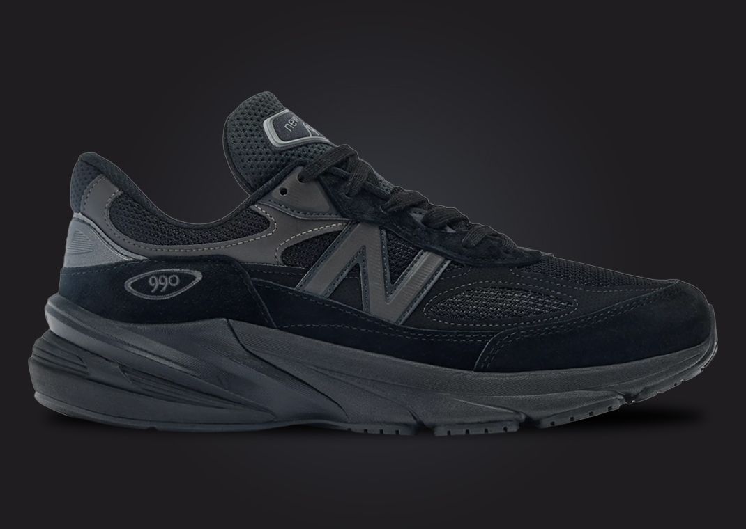 New Balance 990v6 Made in USA Triple Black Lateral