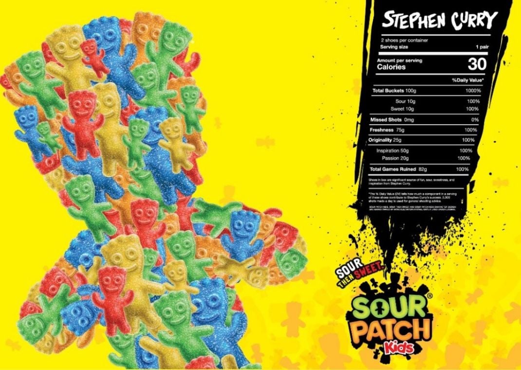 Stephen Curry's SPK nutritional facts