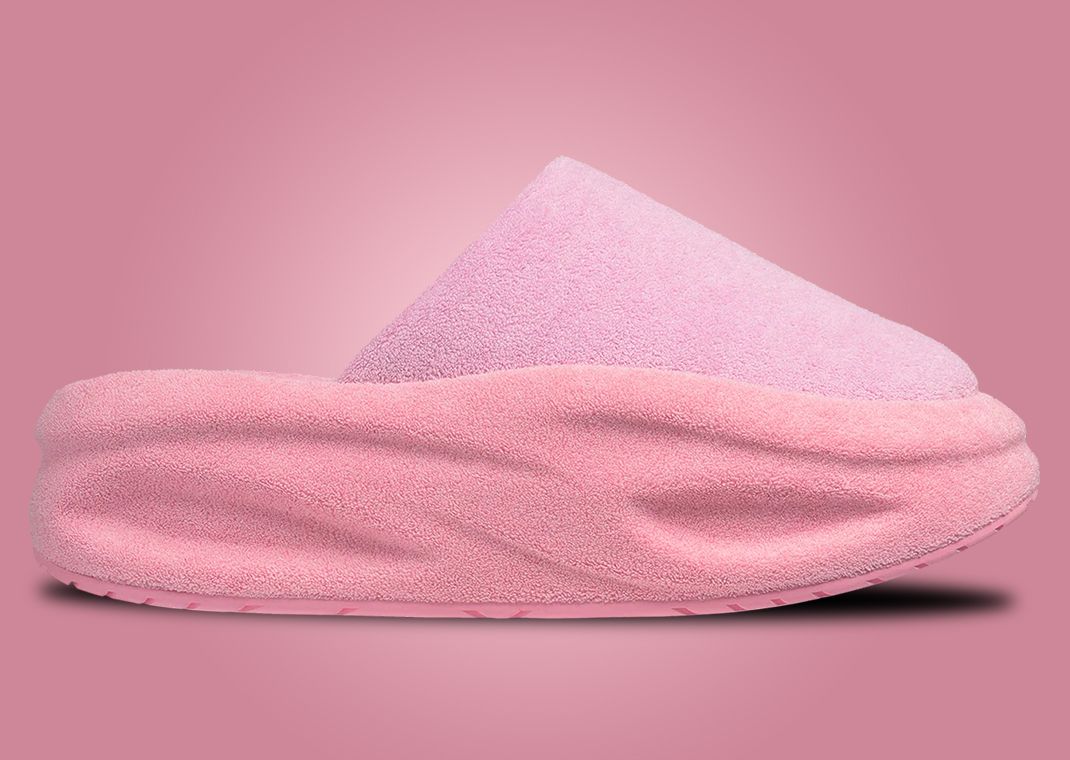 SKYLRK Chunky Mule Powder Pink Lateral