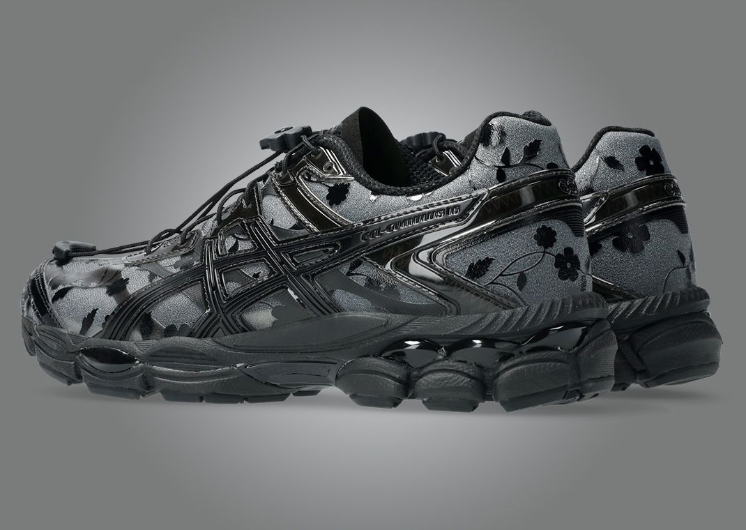 Cecilie Bahnsen x Asics Gel-Cumulus 16 Black Heel Angle