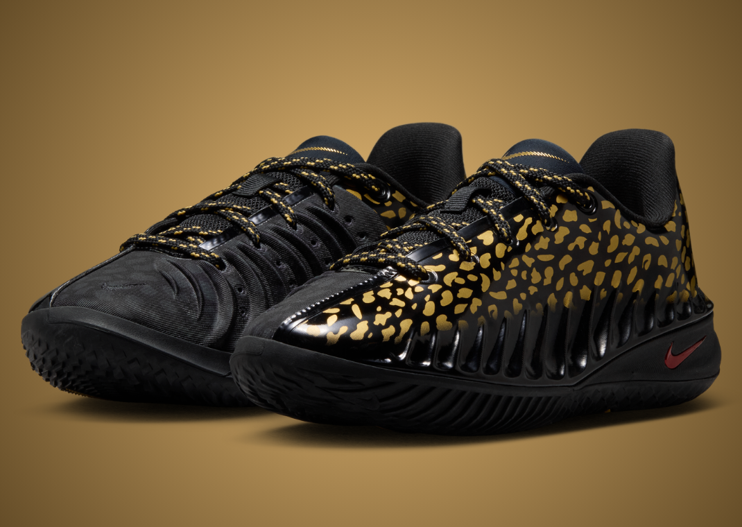 Victor Wembanyama x Nike GT Cut 4 Gold Panther PE - Angle