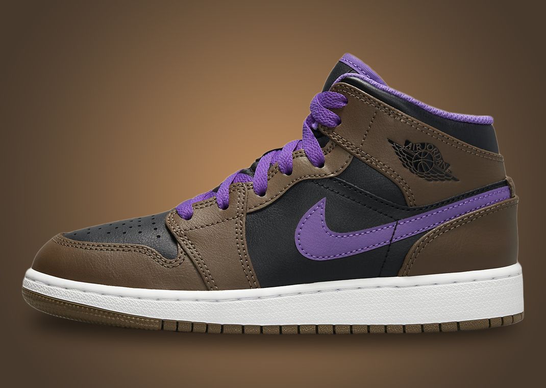 The Air Jordan 1 Mid Palomino Wild Berry Comes In Full