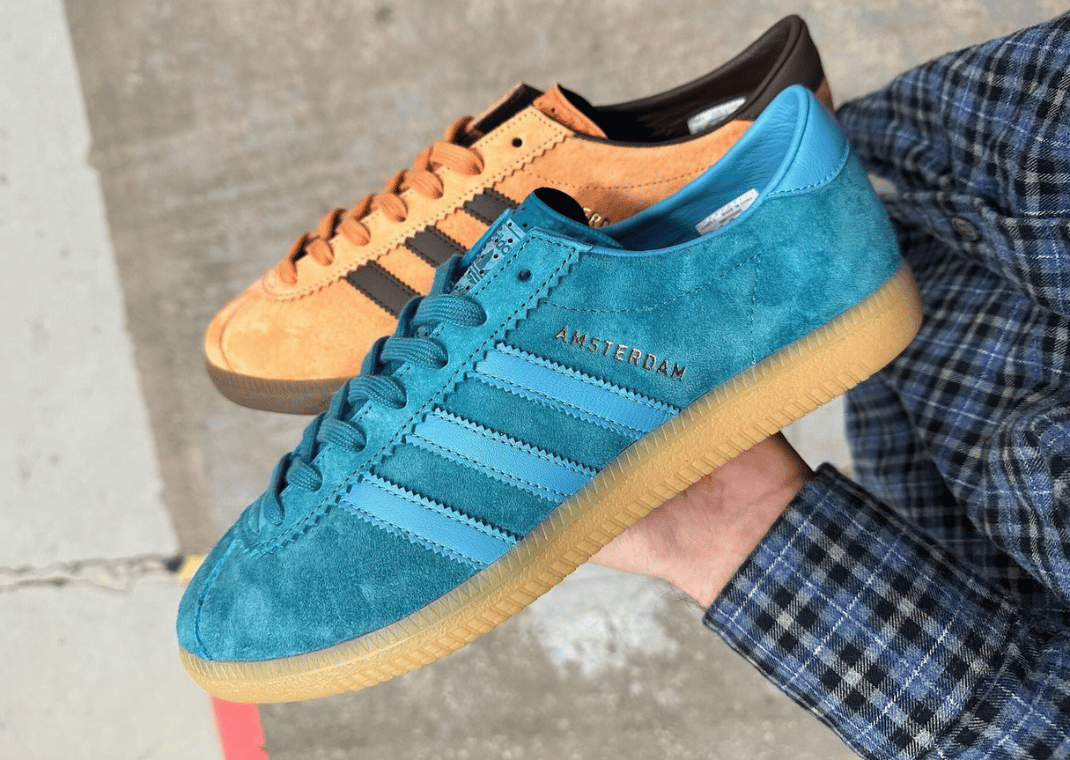 size? Exclusive adidas Amsterdam Blue In-Hand