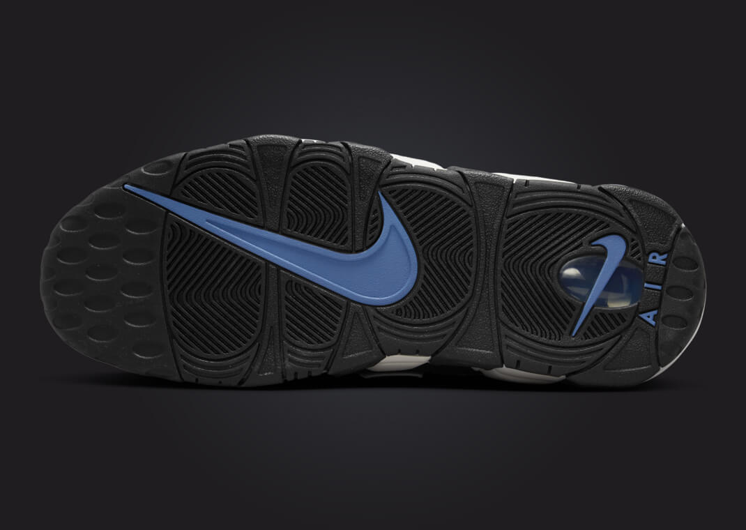 Nike Air More Uptempo Black Star Blue Outsole
