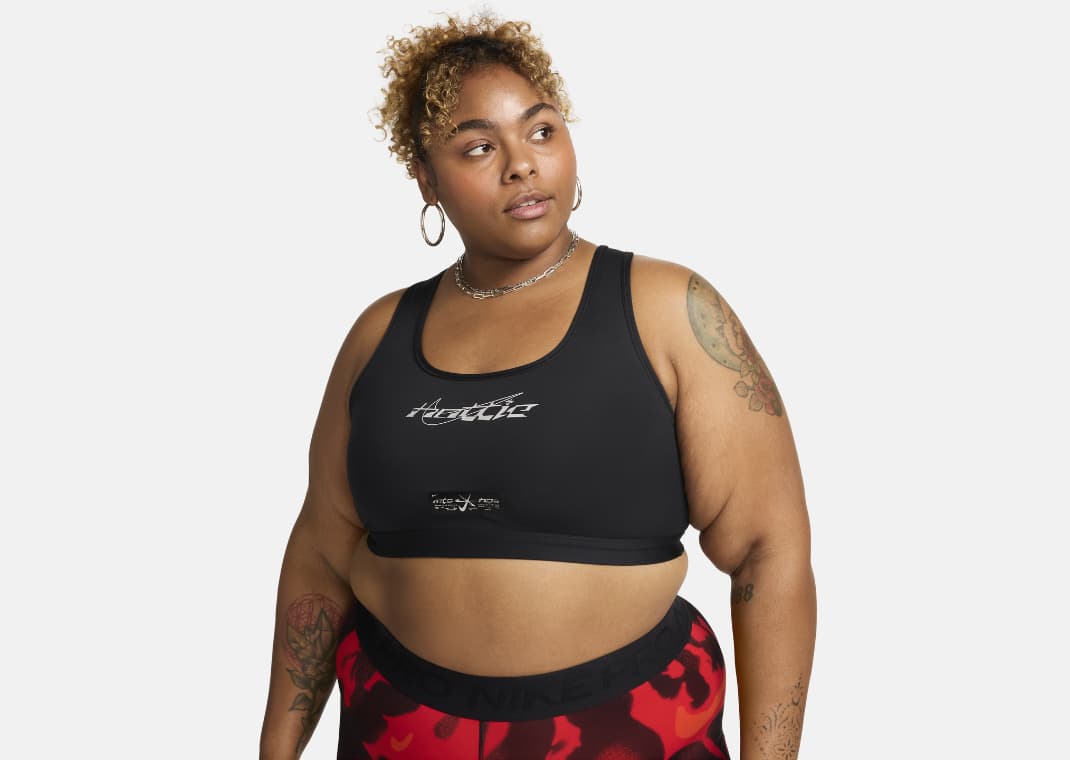 Megan Thee Stallion x Nike Women's Light-Support Non-Padded Sports Bra (Plus Size) Front