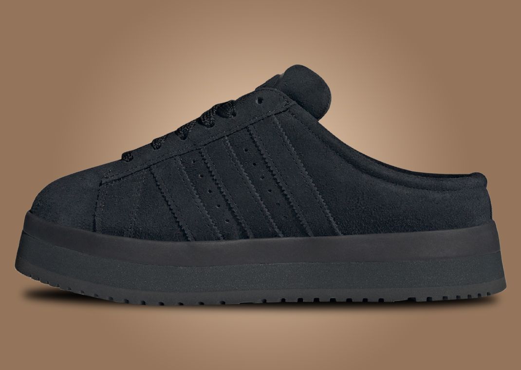 adidas Campus 00s Winter Low Triple Black (W) - Medial