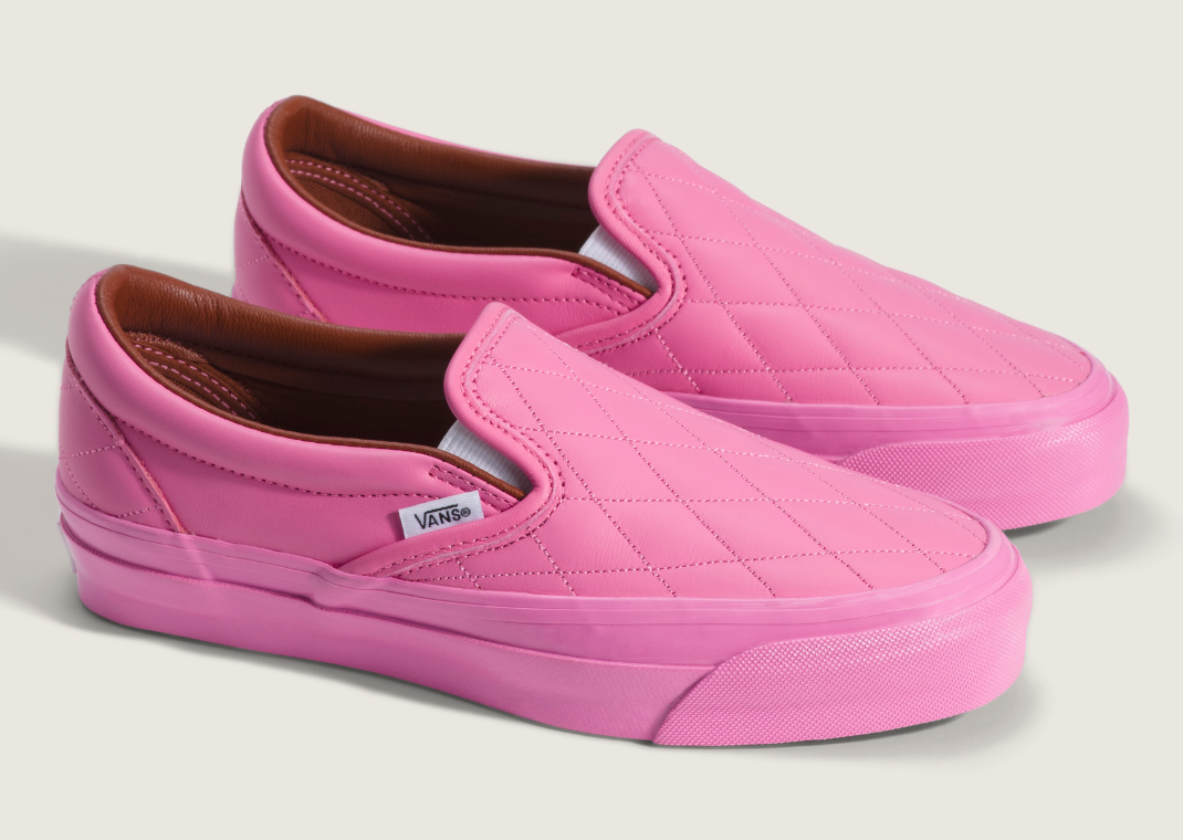 Vans Premium Classic Slip-On Quilted Pink - Angle