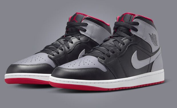 The Air Jordan 1 Mid Black Cement Fire Red Releases Spring 2024 