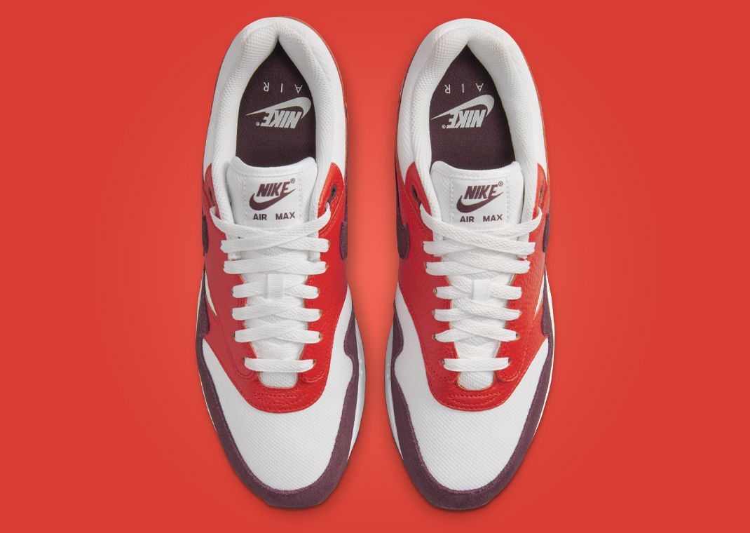Nike Air Max 1 Burgundy Crush Picante Red Top
