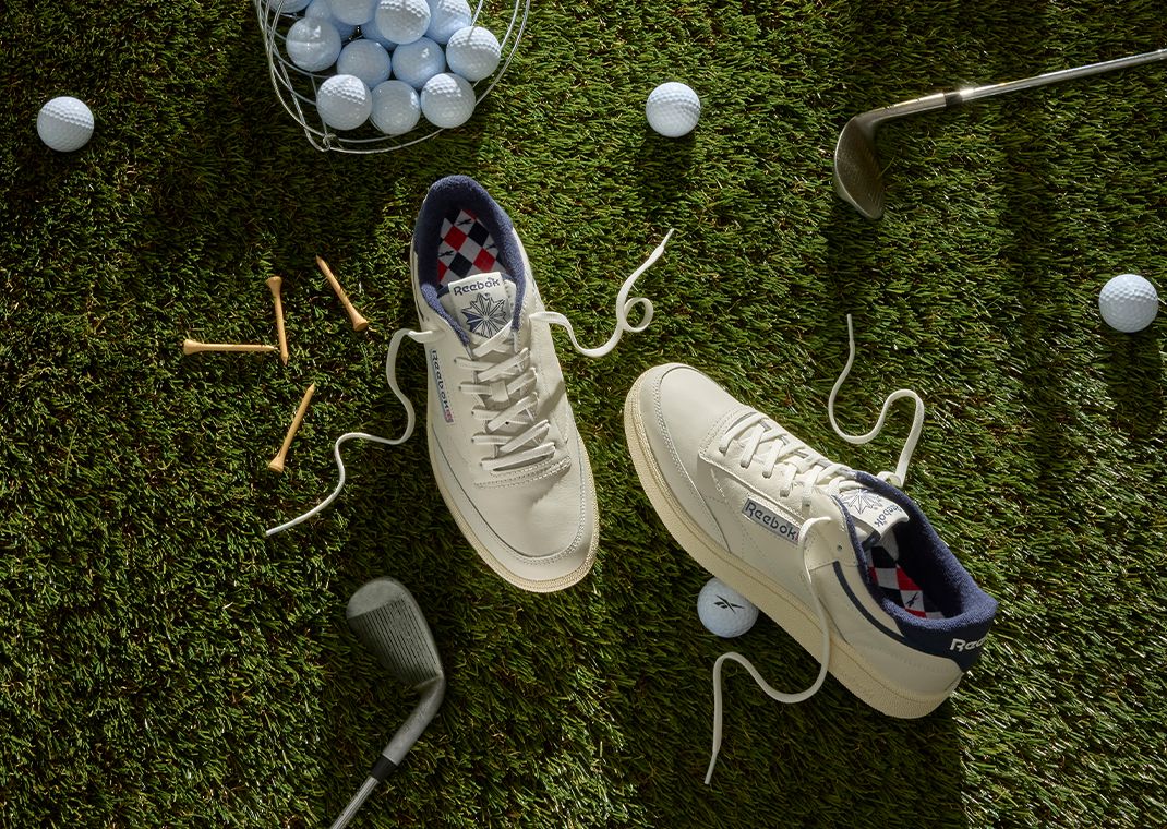 Reebok Club C Golf White Navy Angle