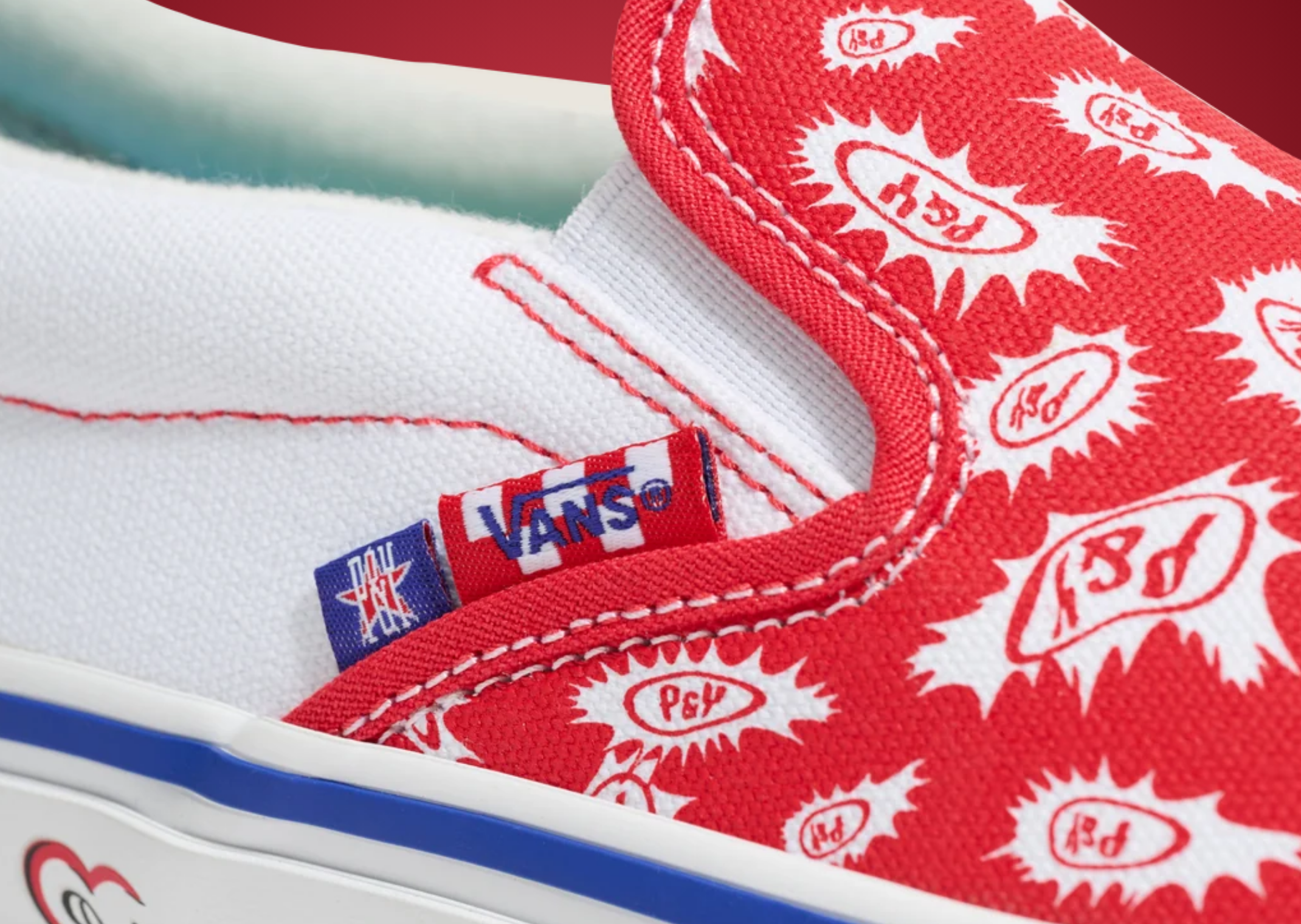 Punkandyo x Vans Classic Slip-On Red