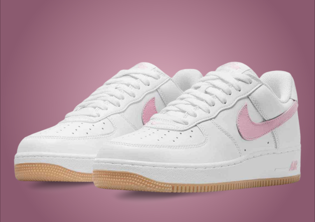 Nike Air Force 1 Low Anniversary Edition White Pink Gum