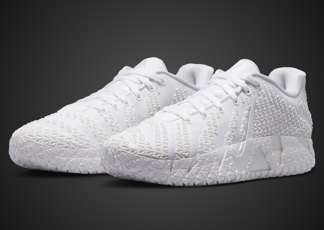 Nike Ja 3 Team Bank Triple White - Angle